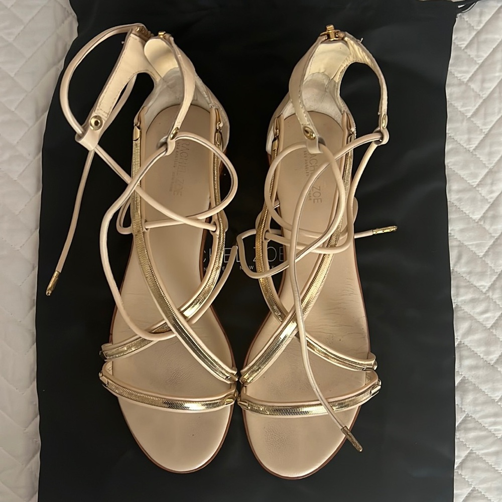 Rachel Zoe Sandals - Babette Kid Skin in Natural Size 8